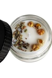 Lavanta, Üzerlik ve Papatyalı Soya Mum 100 gr