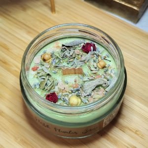 Dolunay Ritüeli Vanilya Kokulu Çağla yeşili Soya Mum 300 gr