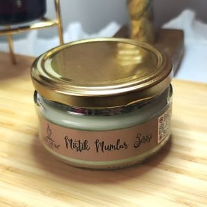 Dolunay Ritüeli Vanilya Kokulu Çağla yeşili Soya Mum 300 gr