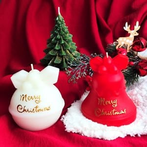 Yeni Yıl Noel Mum Yılbaşı Mum | 3'lü Süper Christmas Set |