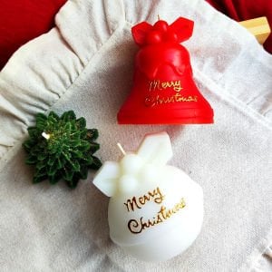 Yeni Yıl Noel Mum Yılbaşı Mum | 3'lü Süper Christmas Set |