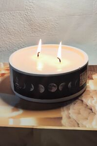 Ay Dönümü Çift Fitilli Büyük Mum | Süper Kase |